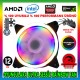 MasterFox Pro Seri Rainbow Ledli Sessiz 12cm 1200Rpm Kasa Fanı MasterFox Pro Seri Rainbow Ledli Sessiz 12cm 1200Rpm Kasa Fanı
